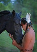 Le cheval et l'indien. Photo : Diana VOLK